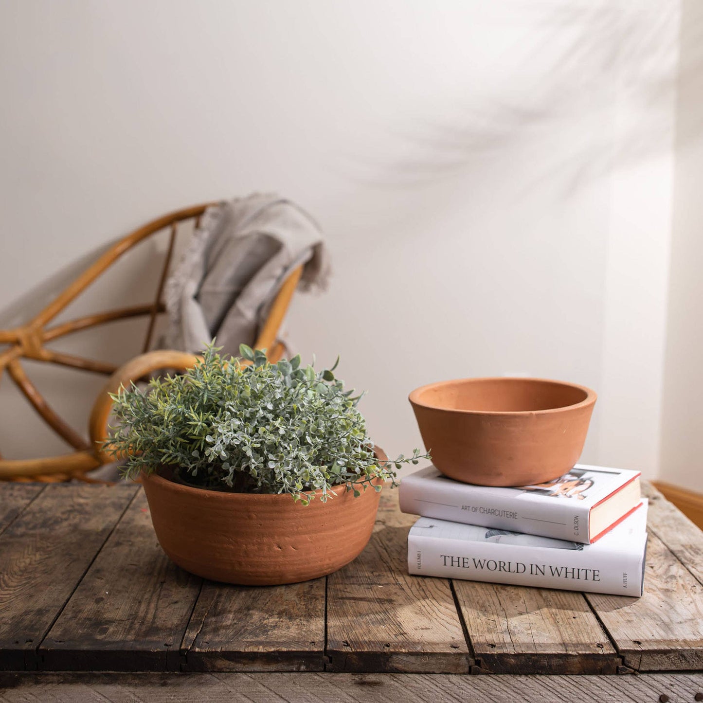 Rambla Set 2 Natural Terracotta Bowls