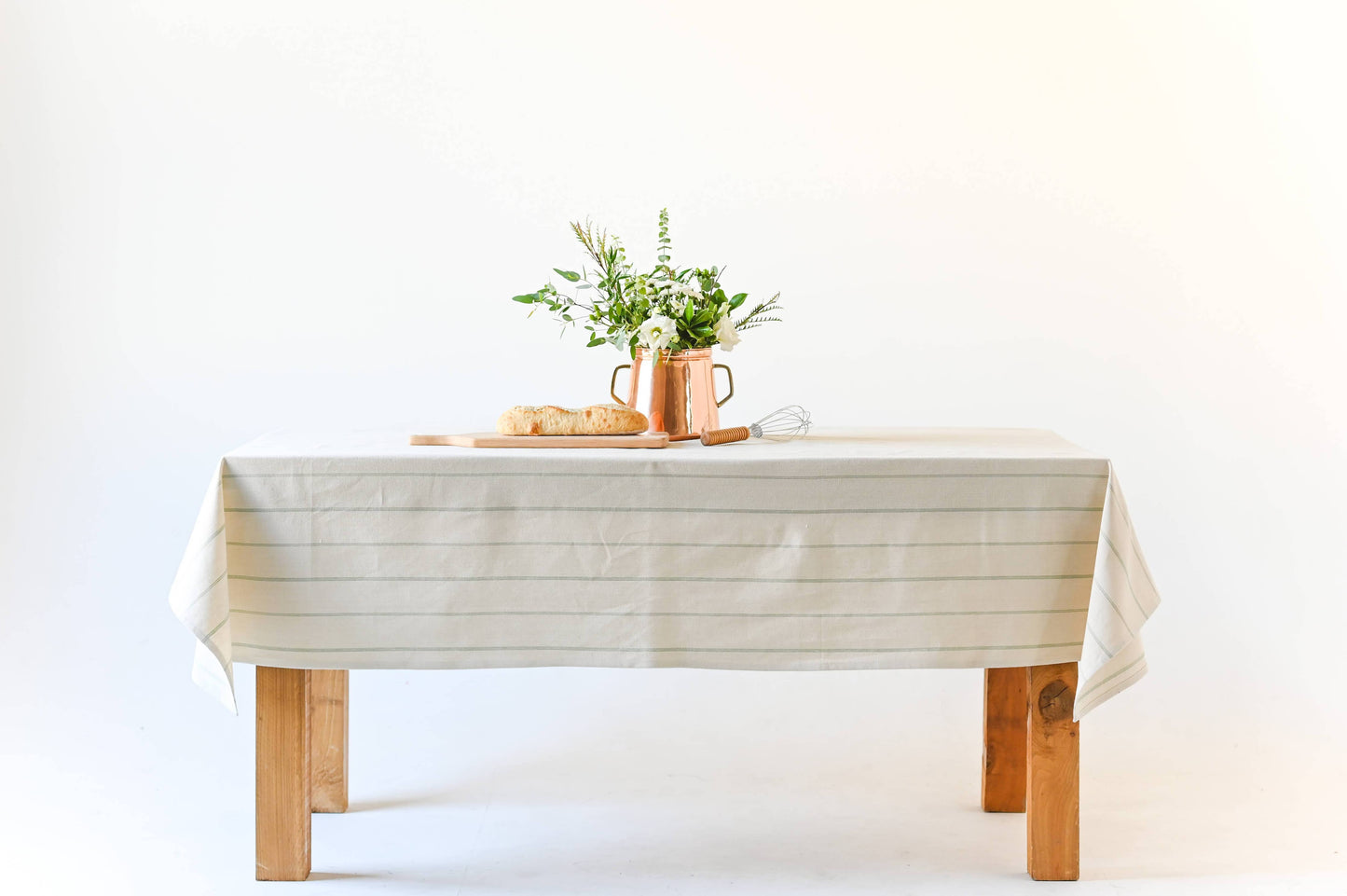 Green English Stripe Tablecloth