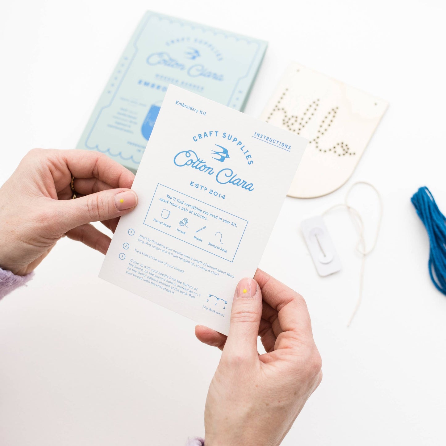 Hello Embroidery Banner Kit