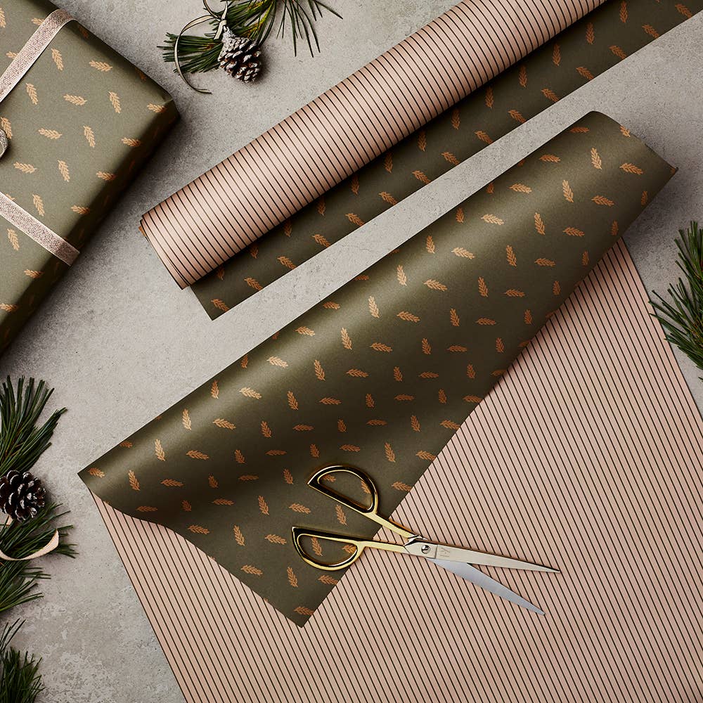 Stripe & Spruce Christmas Wrap