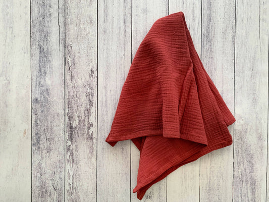 Crinkle Cloth Napkins, set of 4: Brick