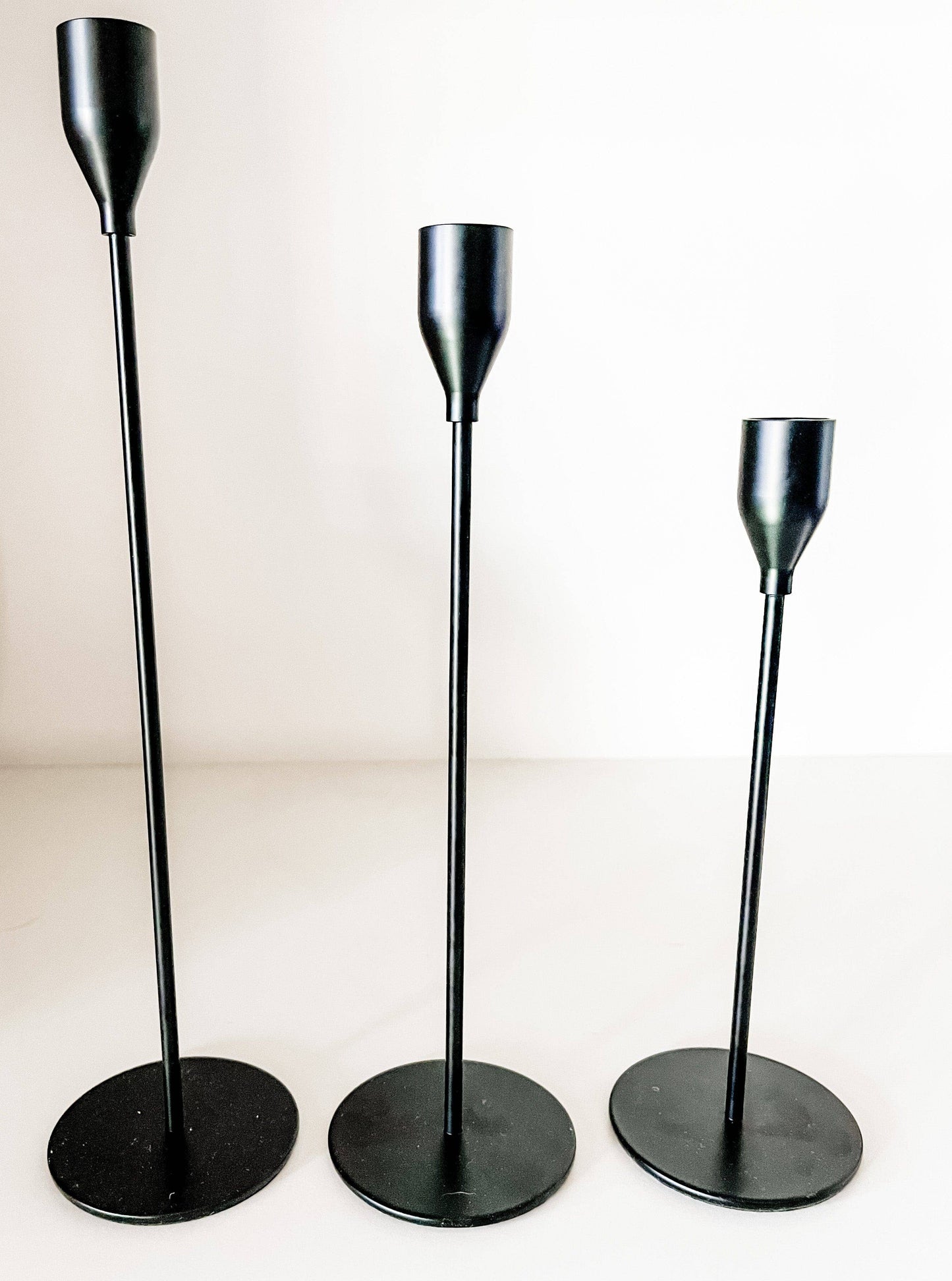 Metal candlesticks
