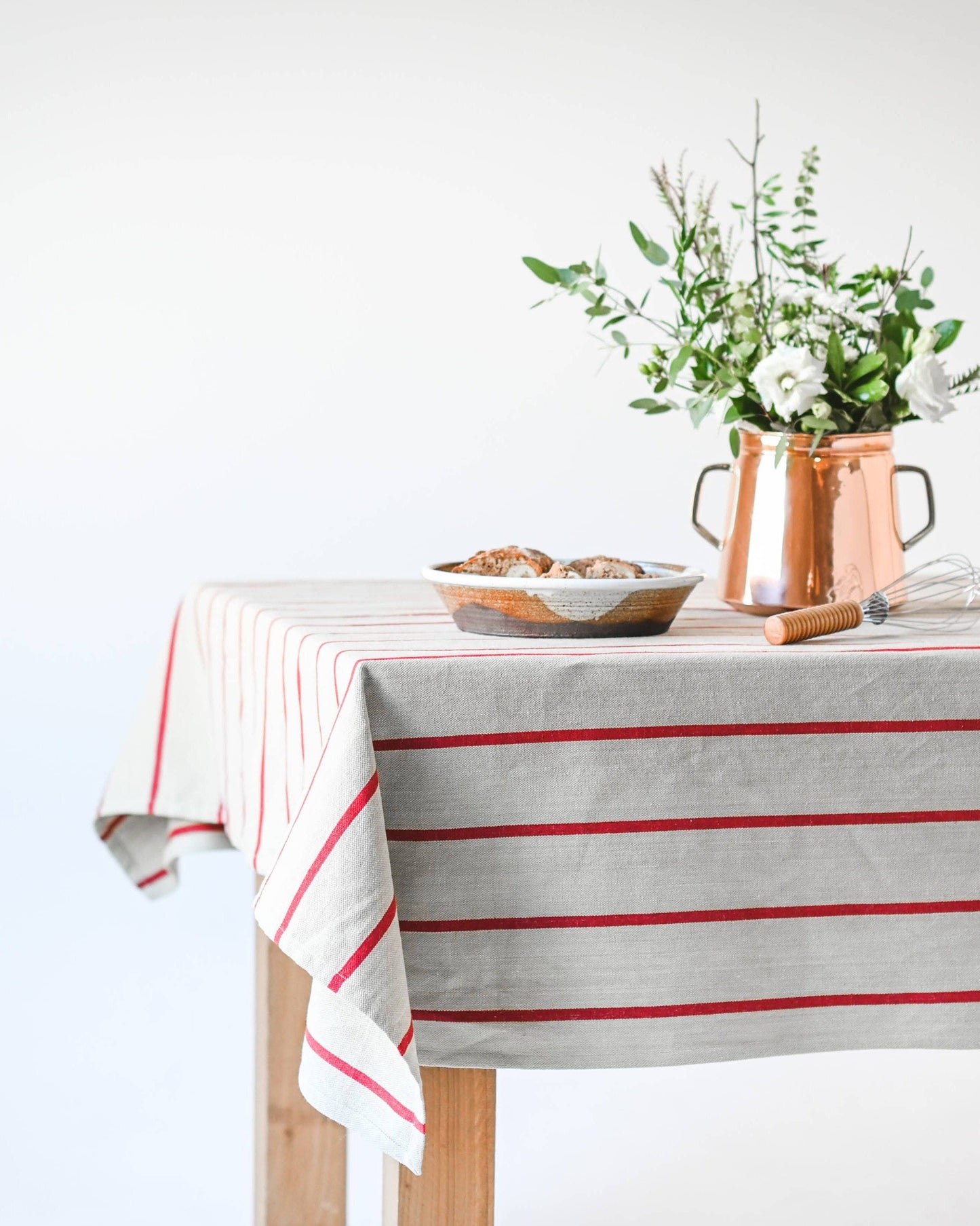 Red Stripe Tablecloth