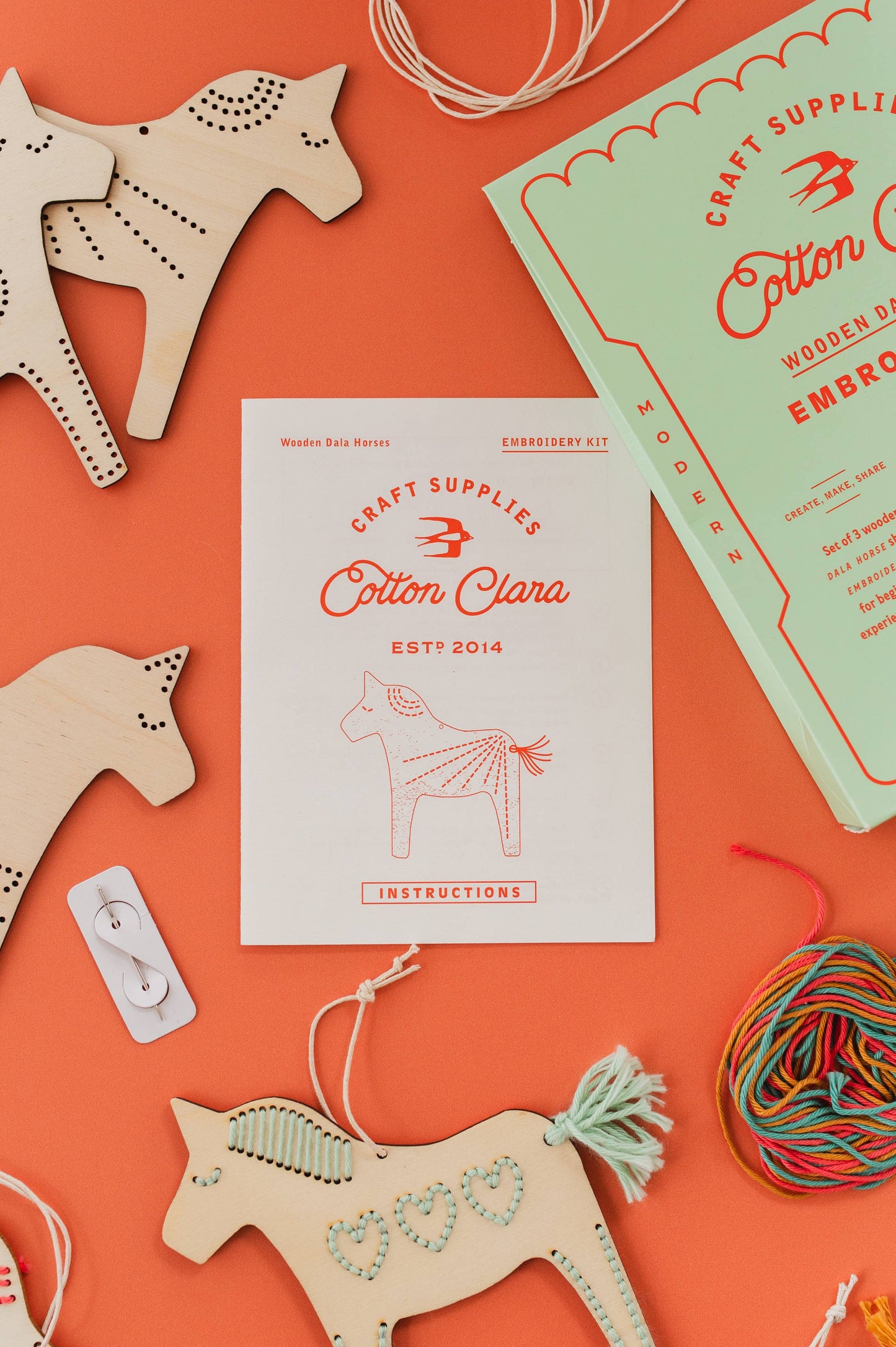 Dala Horses Embroidery Board Kit