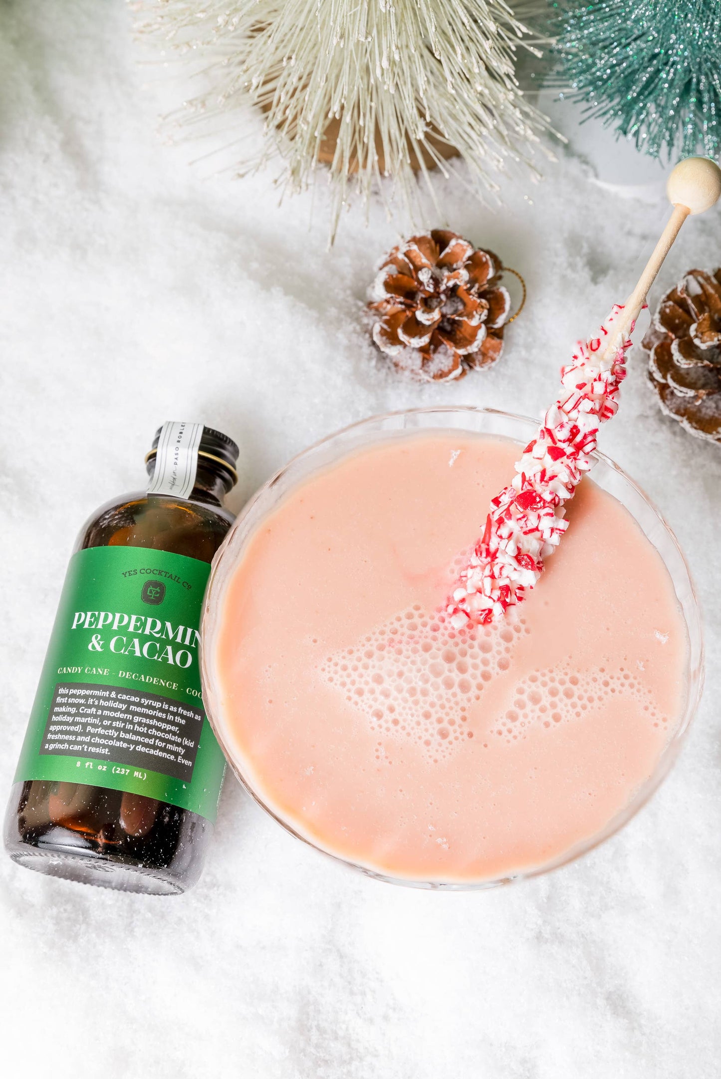 Peppermint & Cacao Cocktail Syrup