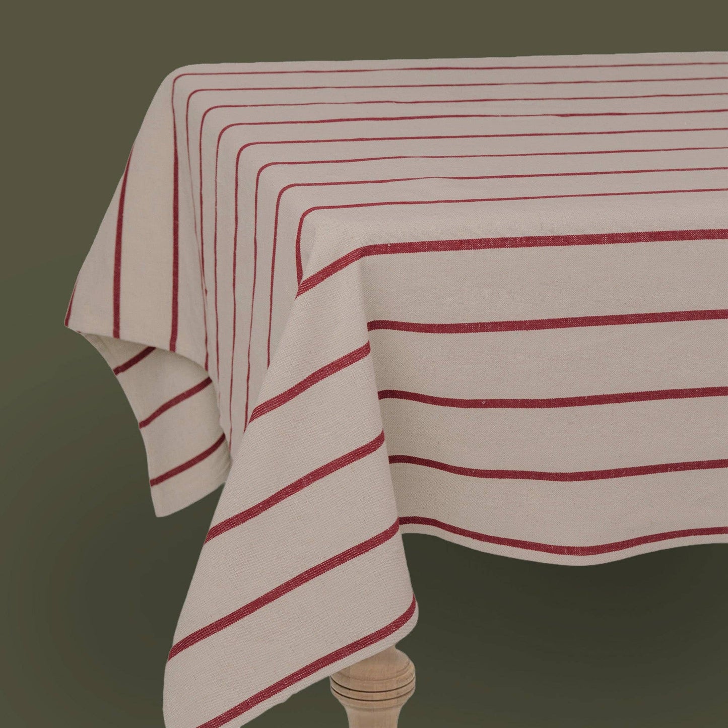 Red Stripe Tablecloth