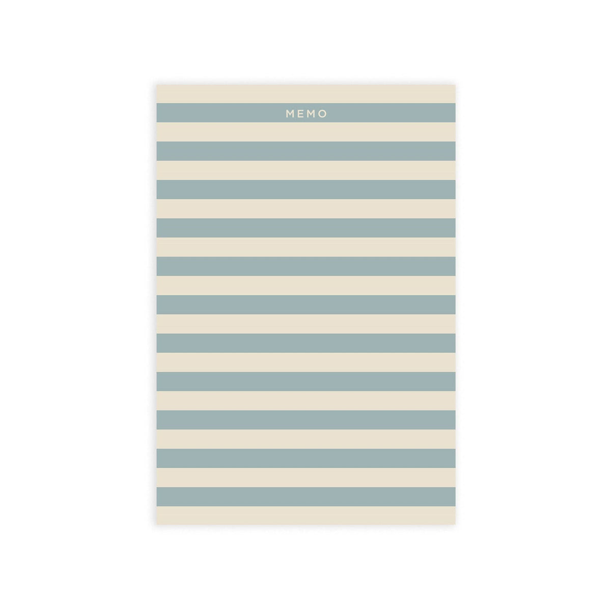 Blue Stripe Memo Notepad