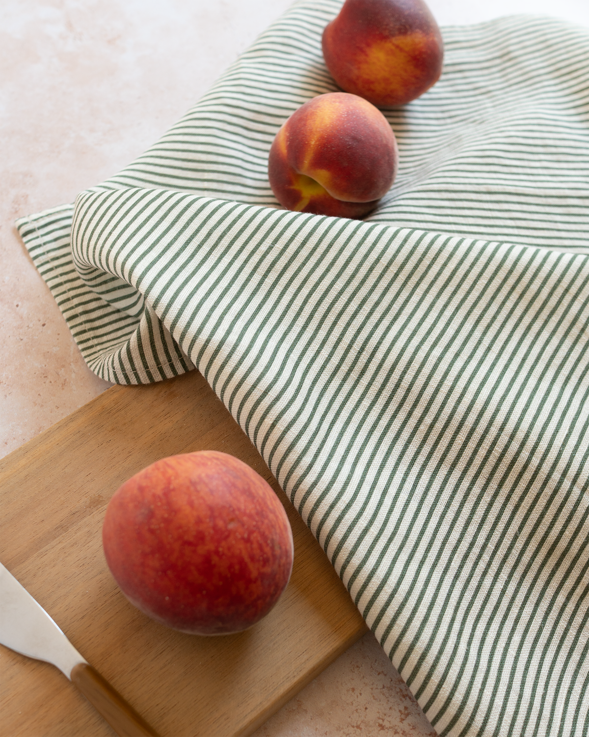 Classic Stripe Grove Linen Tea Towel