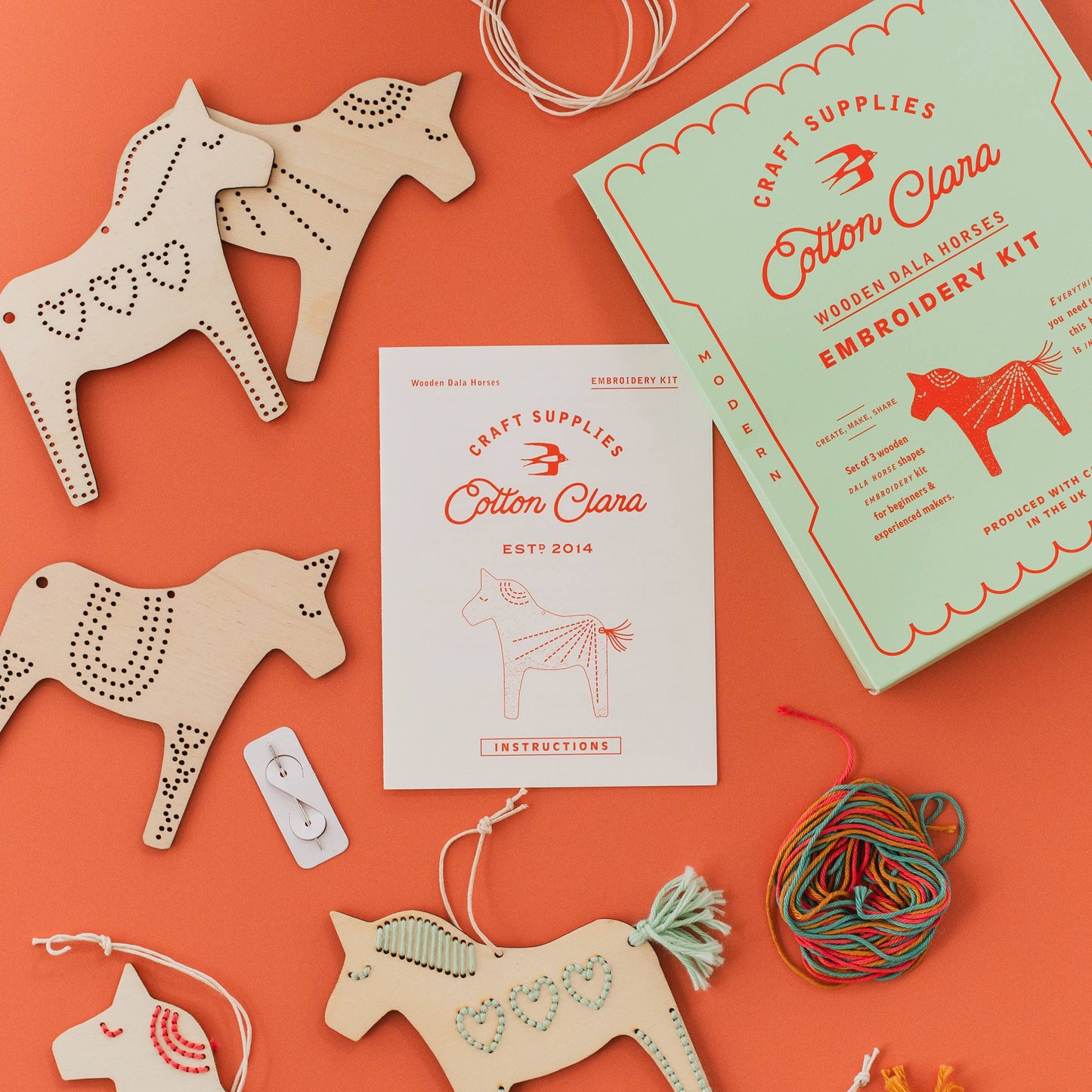 Dala Horses Embroidery Board Kit