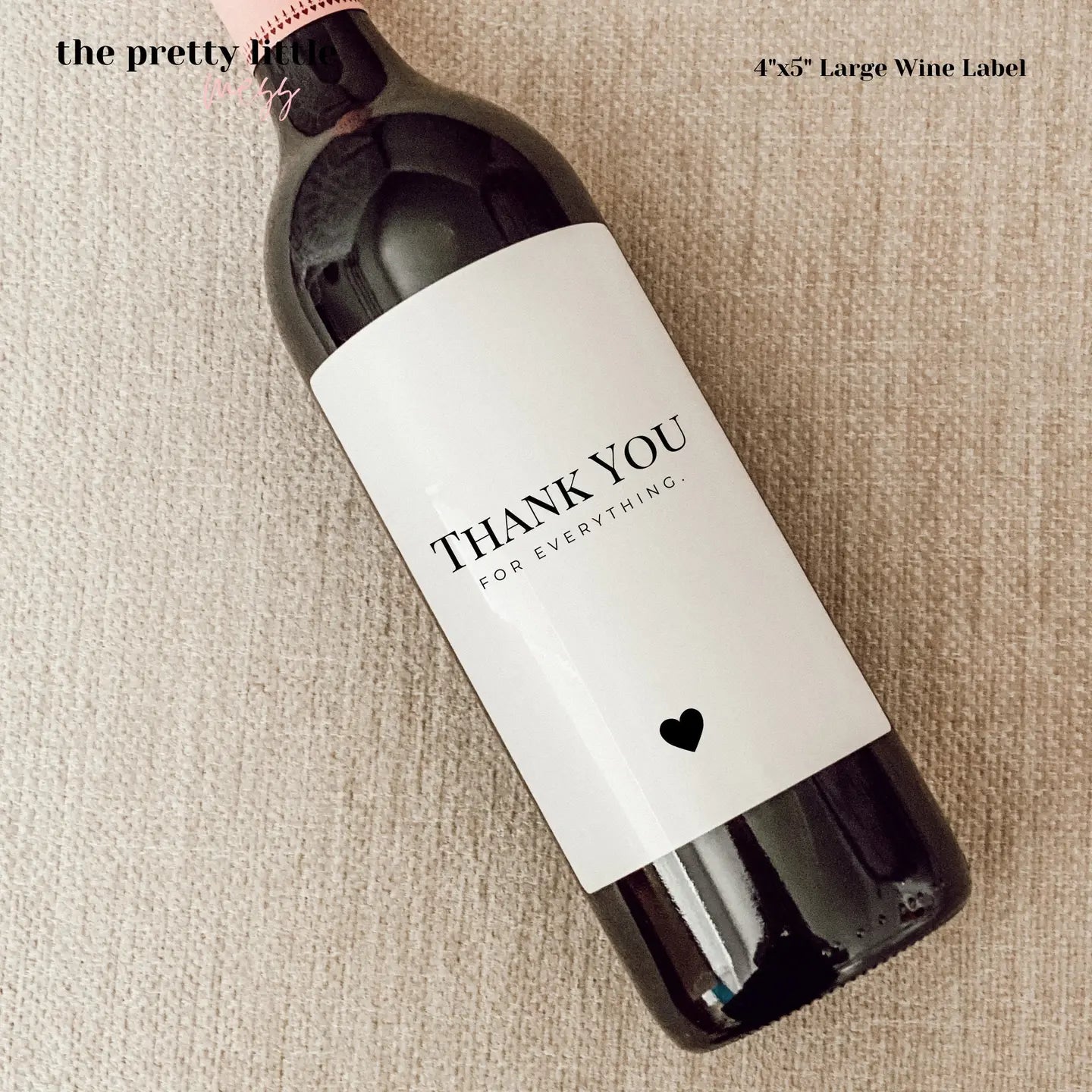 Thank You Wine Label