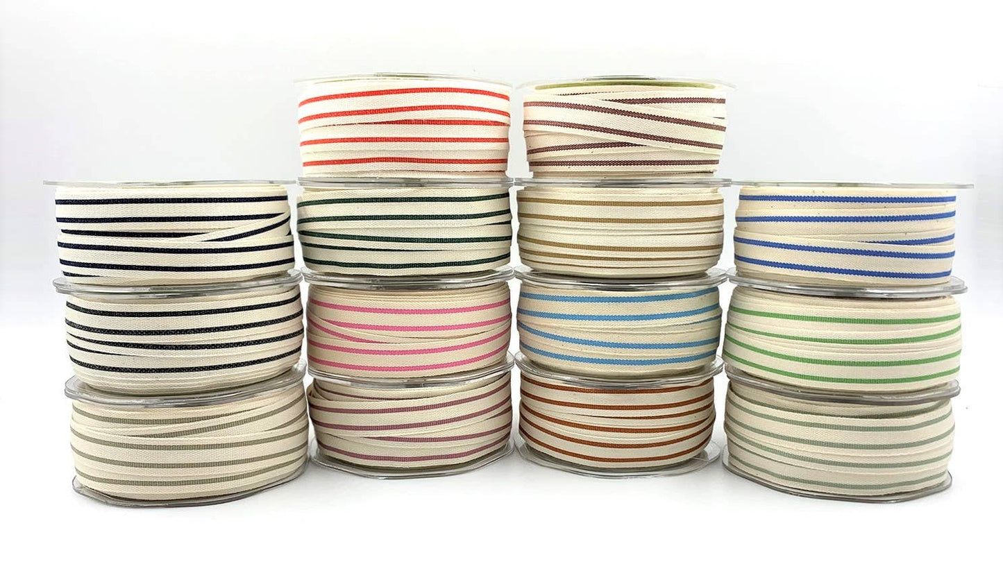 BLUE Double Stripes Ribbon