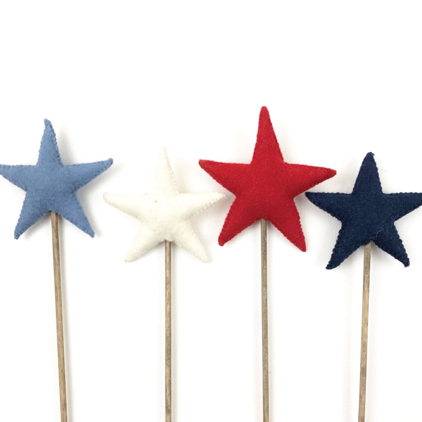 Felt Star Sticks: Dark Blue