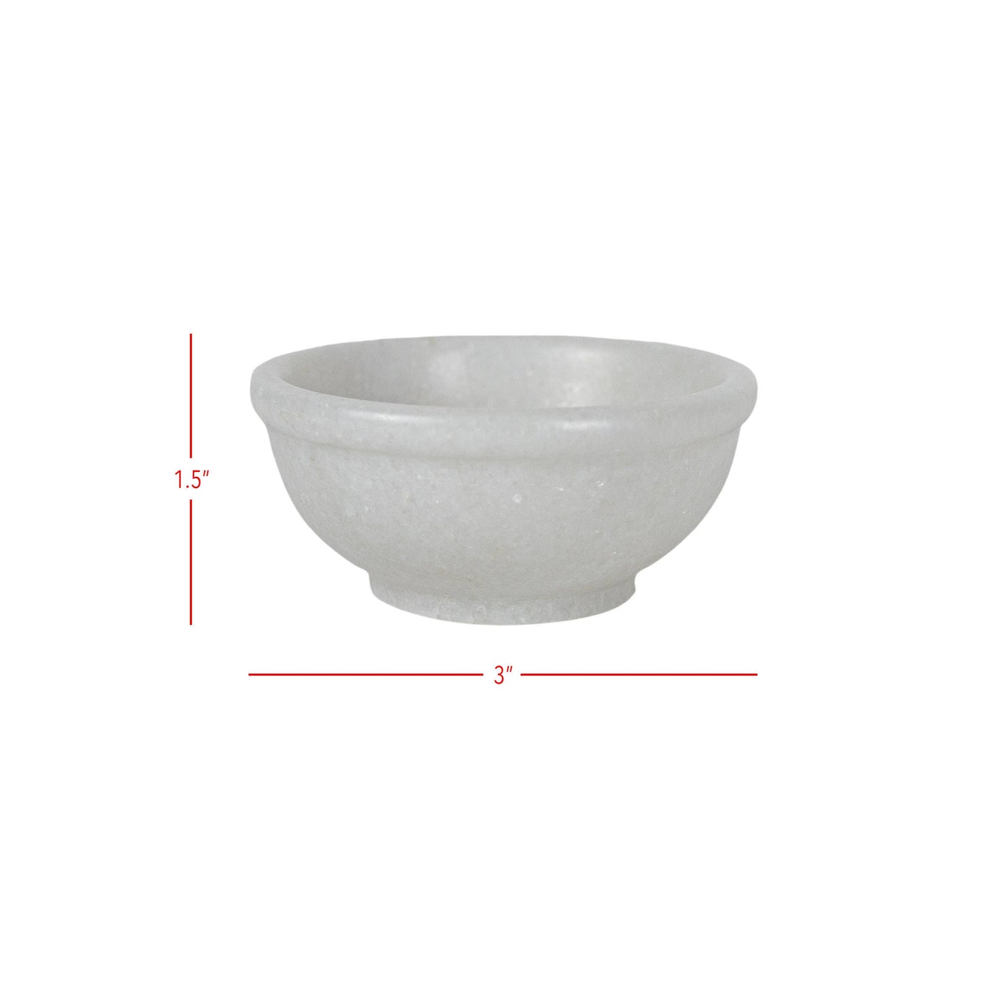 Fleur White Marble Serving Bowl