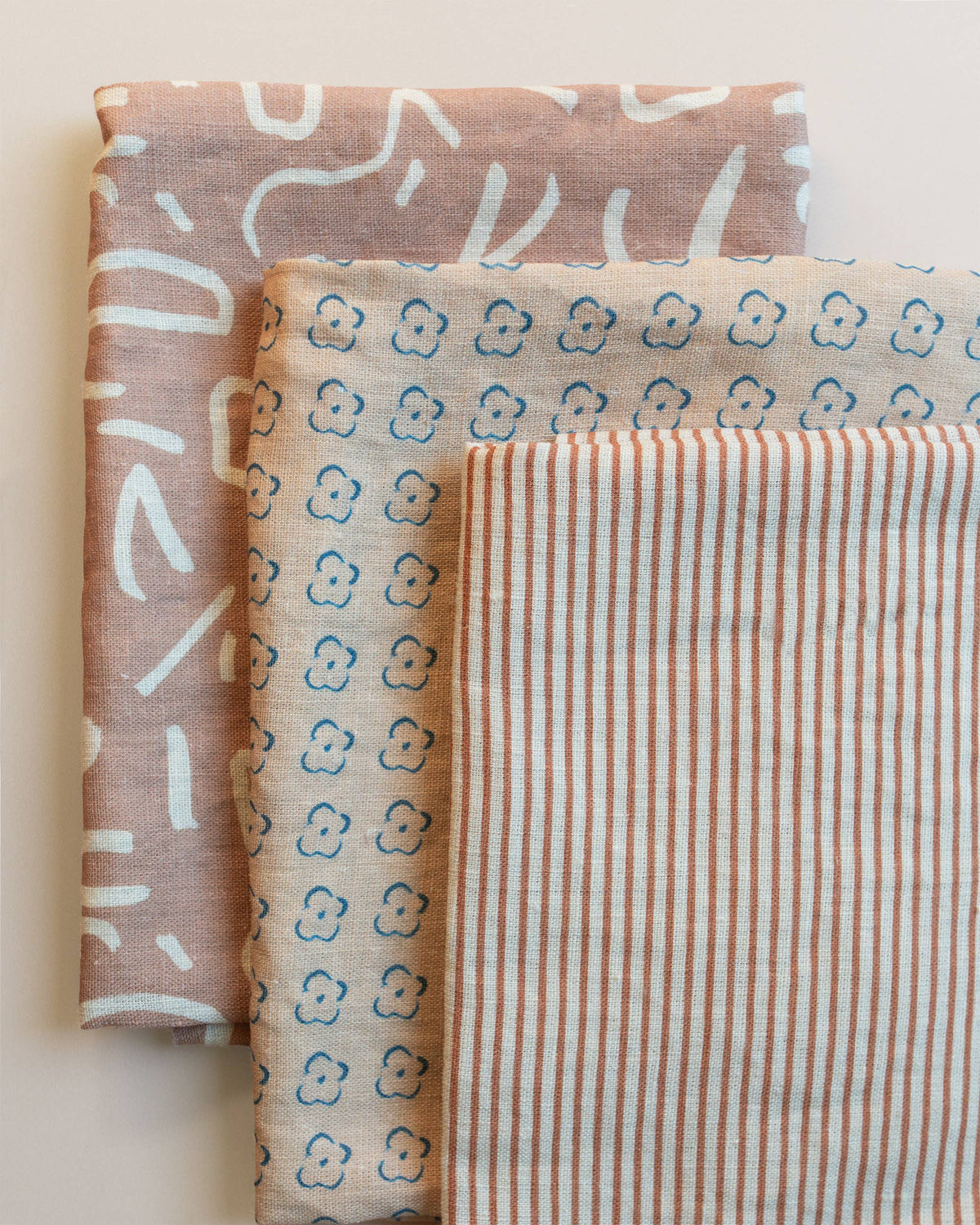 Elise Cornflower Linen Tea Towel