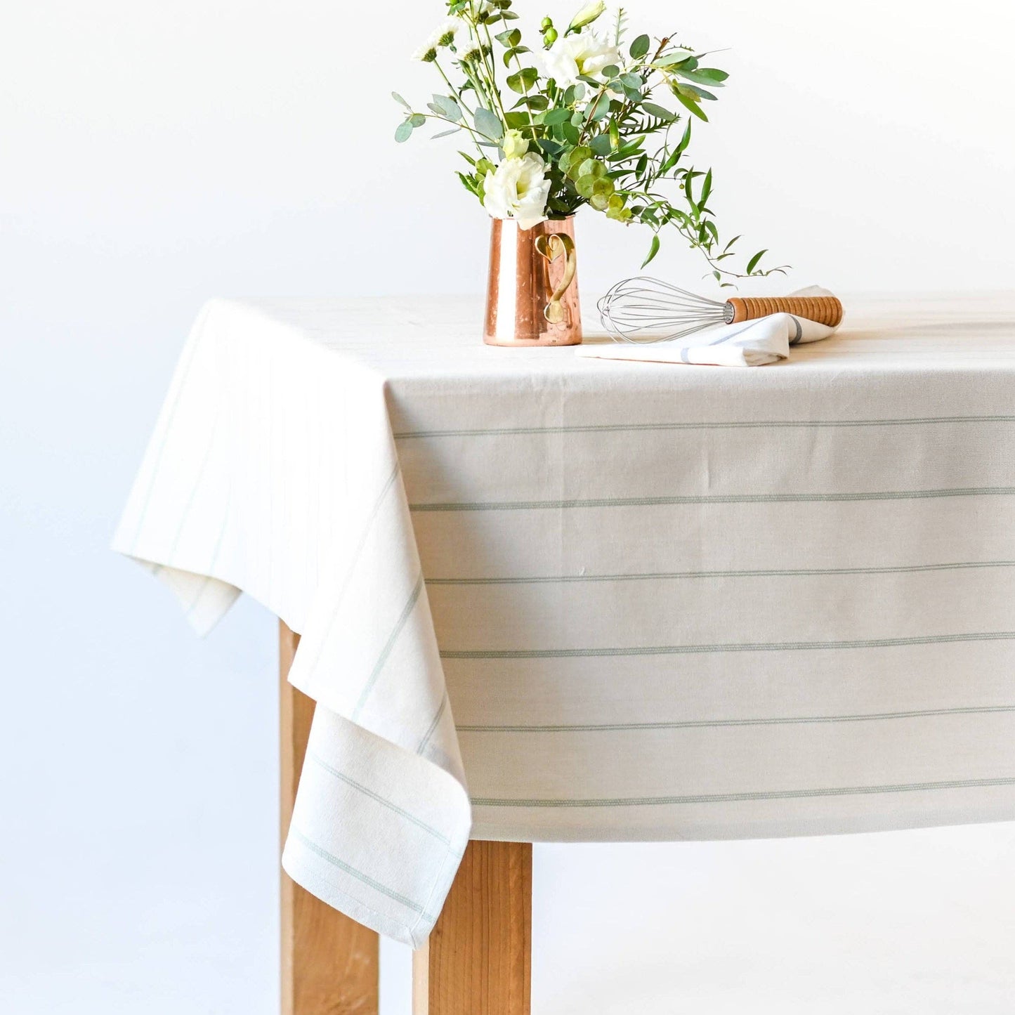 Green English Stripe Tablecloth