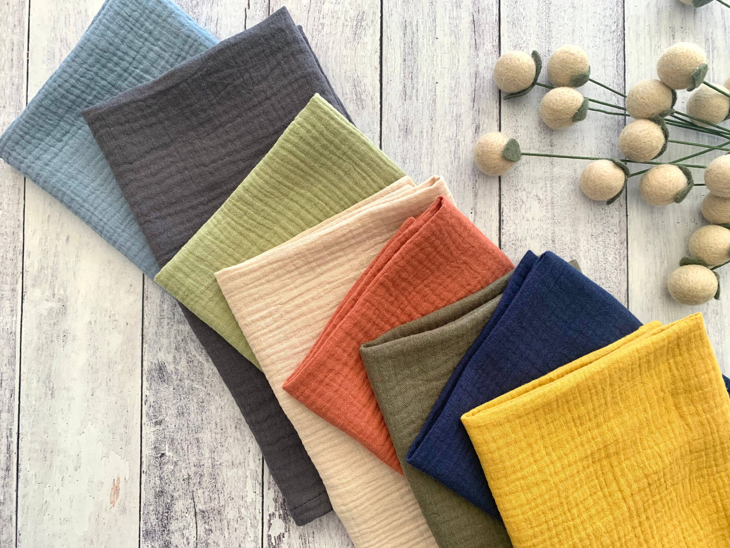 Crinkle Cloth Napkins, set of four: Natural