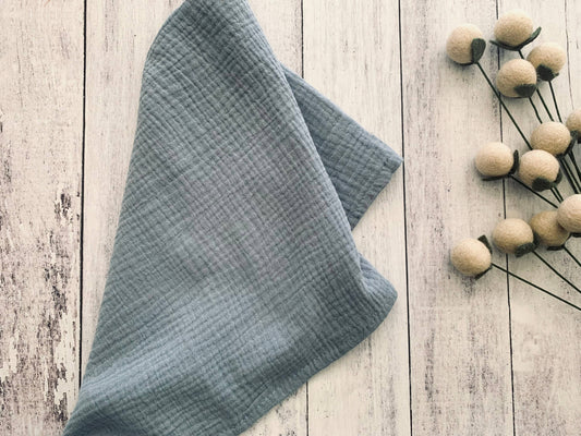 Crinkle Cloth Napkins, set of 4: Dusty blue