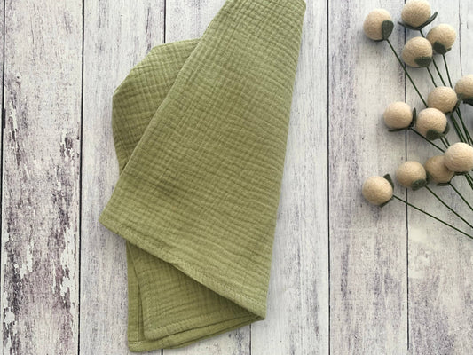 Crinkle Cloth Napkins, set of 4: Sage
