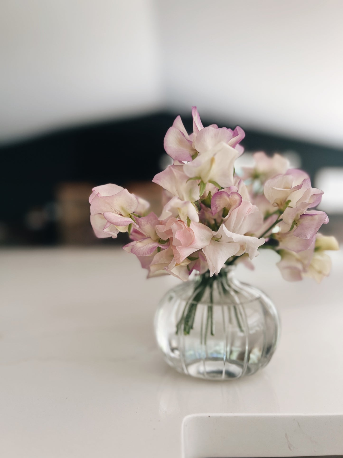 Pleated Glass Bud Vase