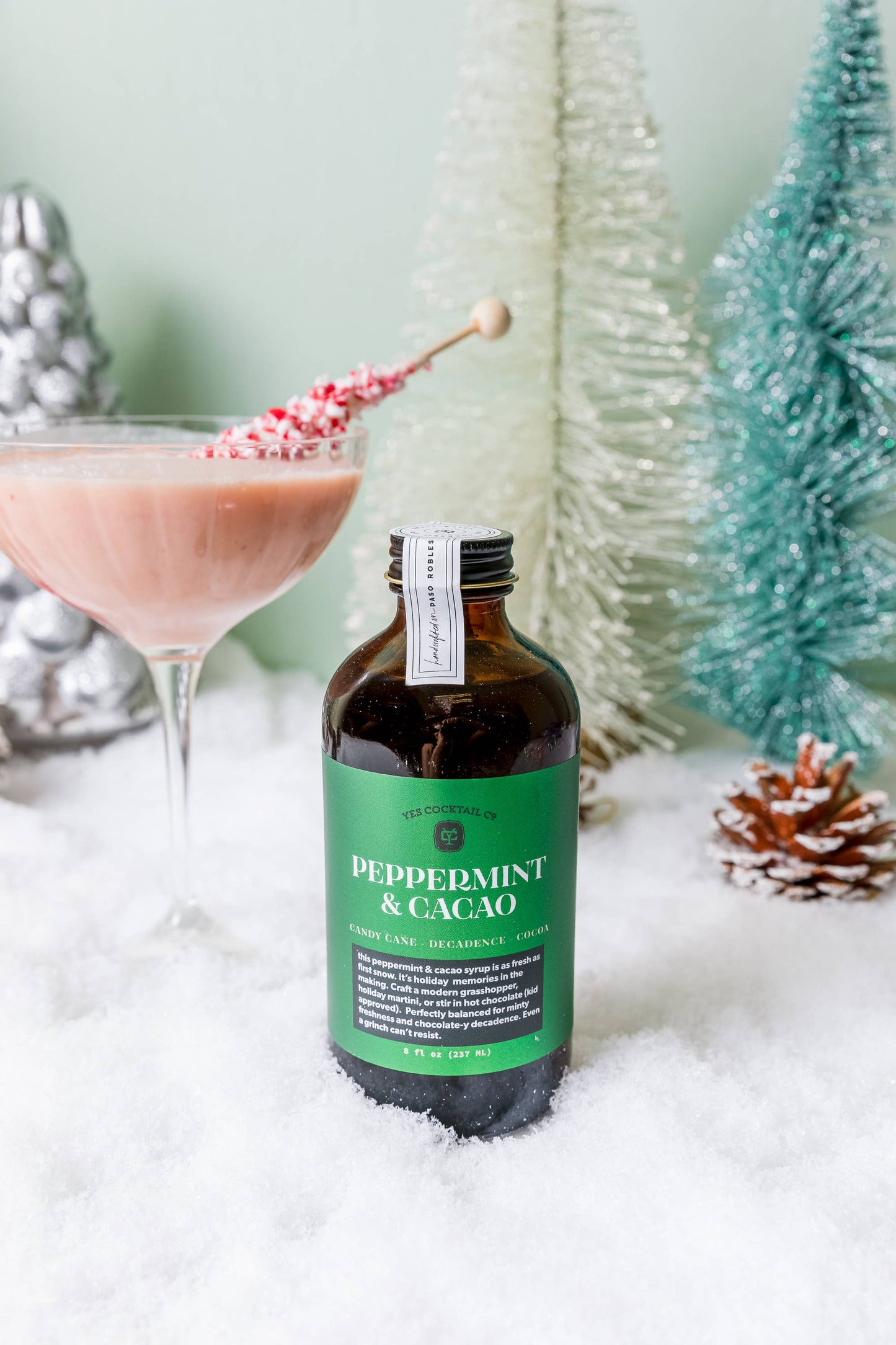 Peppermint & Cacao Cocktail Syrup