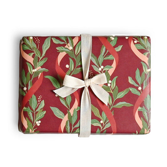 Ribbon Laurel Wrap: Single Sheet
