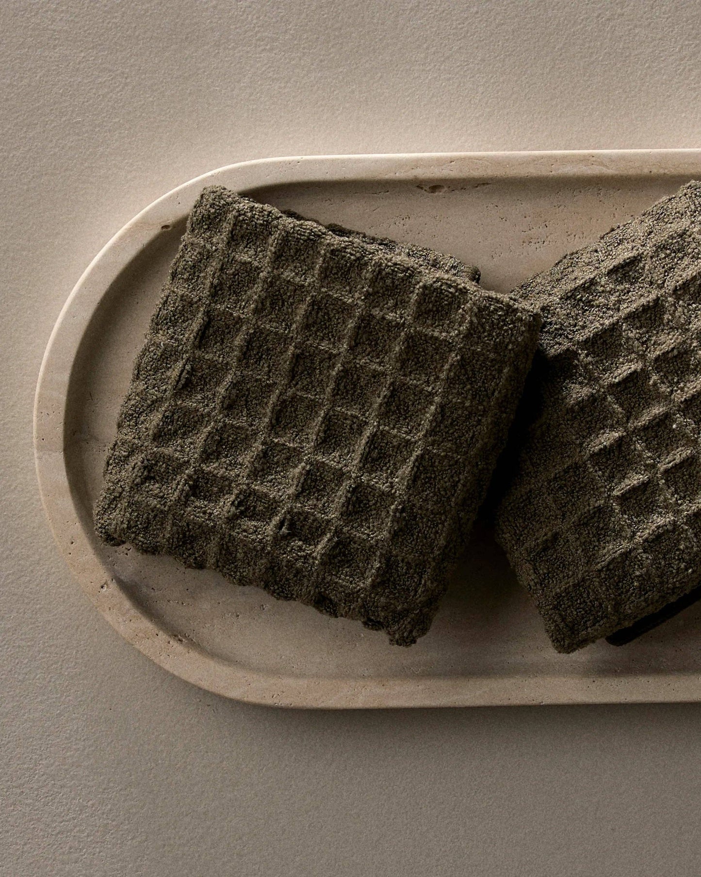 Forest Waffle Washcloth Set of 3