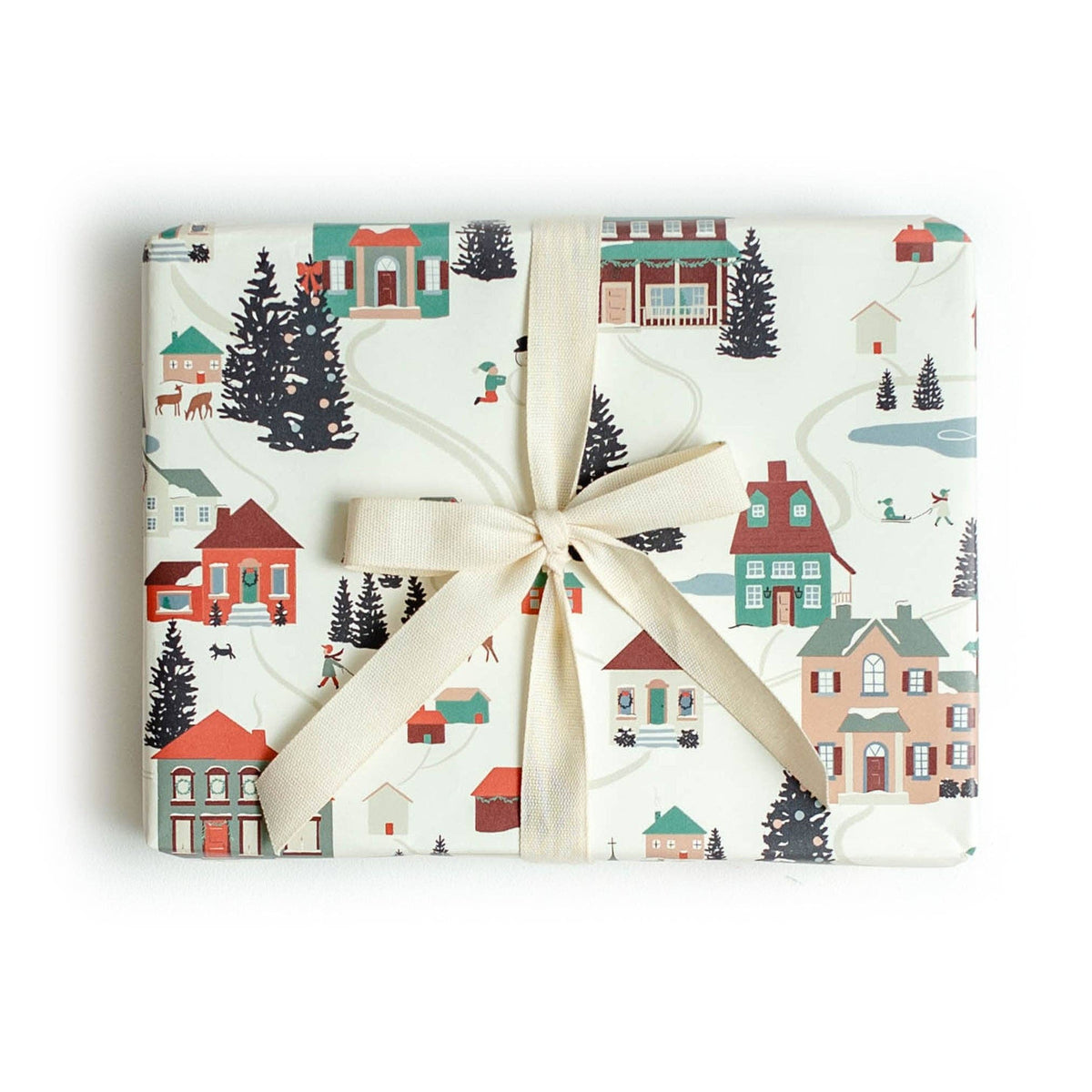 Folk Village Wrap: Single Sheet