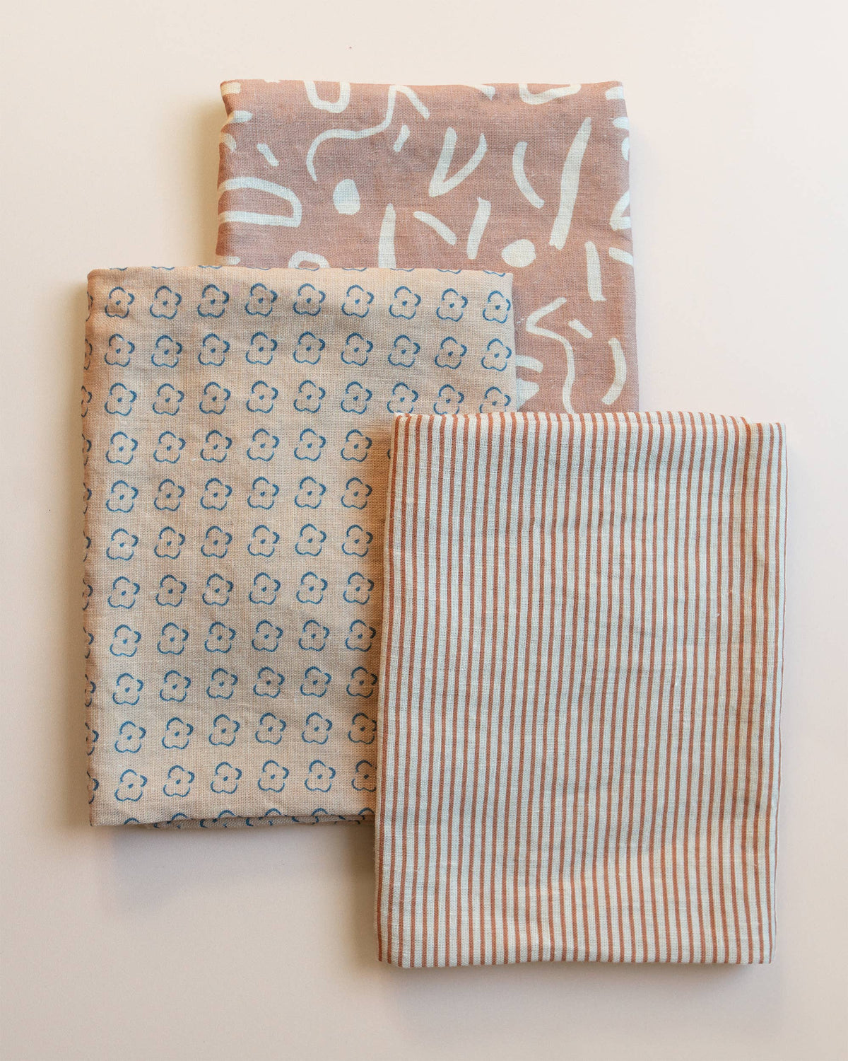 Elise Cornflower Linen Tea Towel
