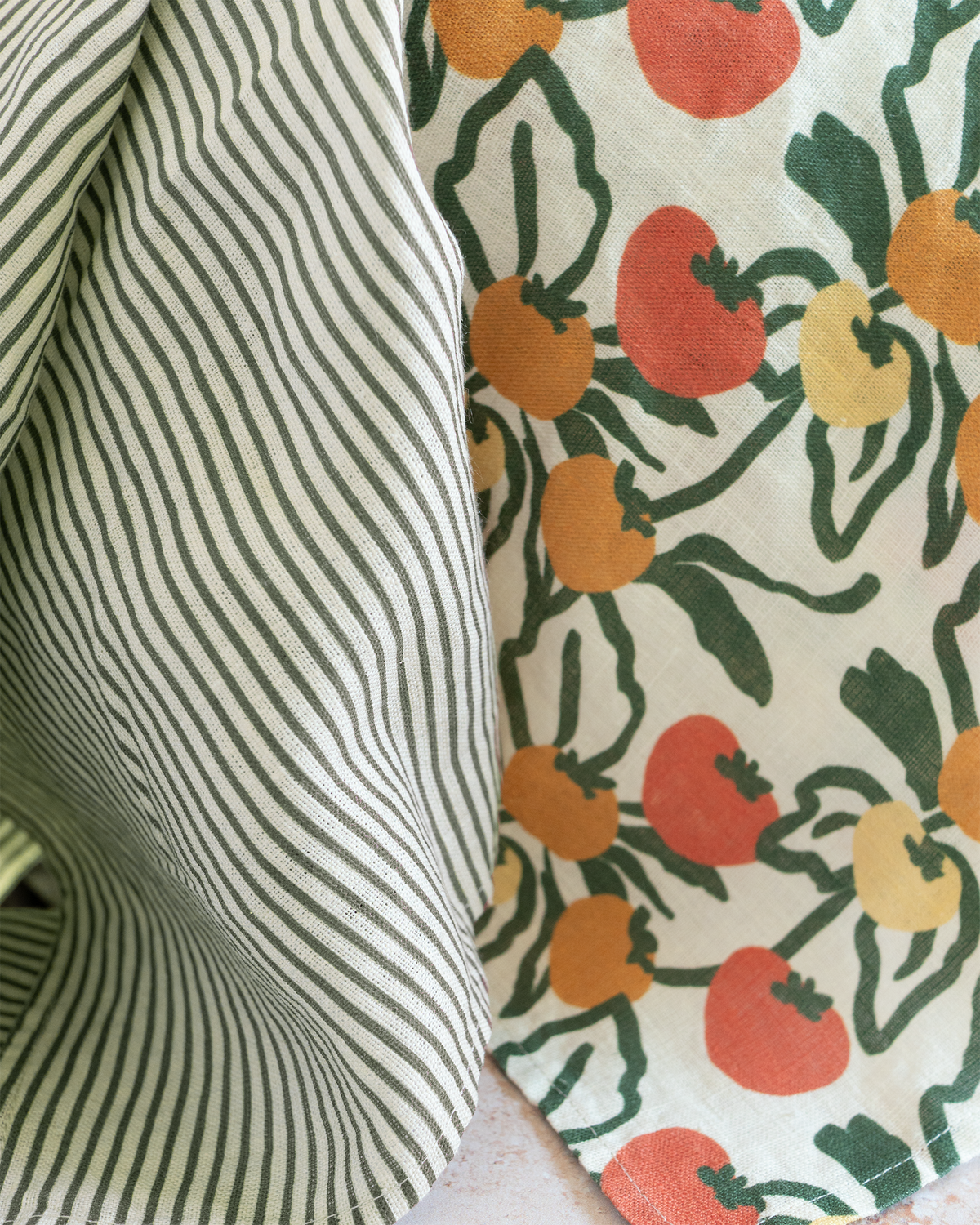 Classic Stripe Grove Linen Tea Towel