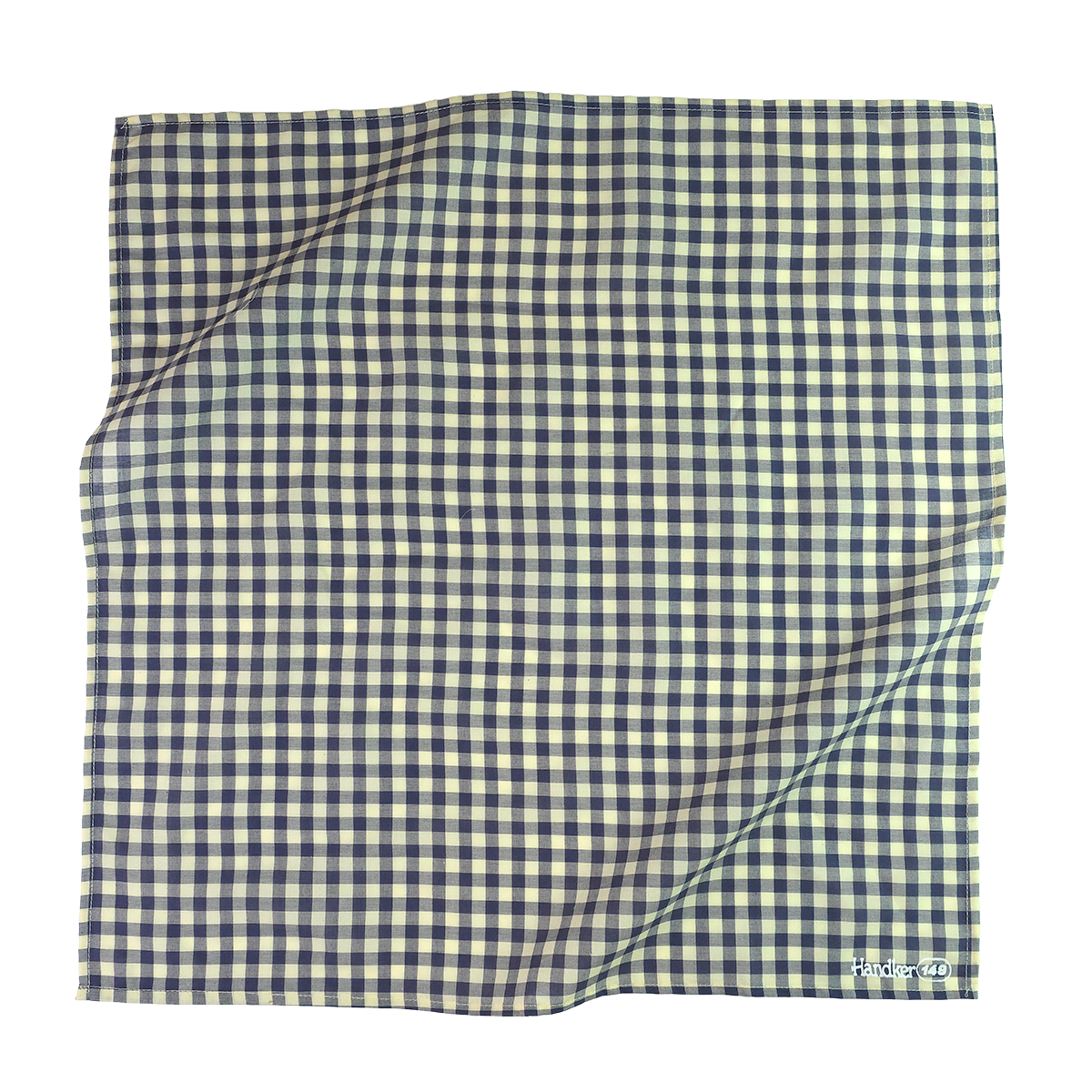 Navy ginham bandana