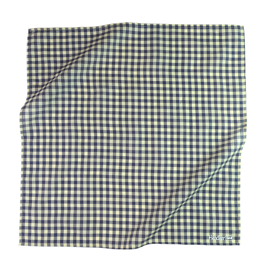 Navy ginham bandana