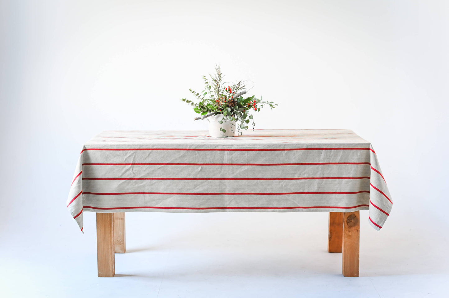 Red Stripe Tablecloth