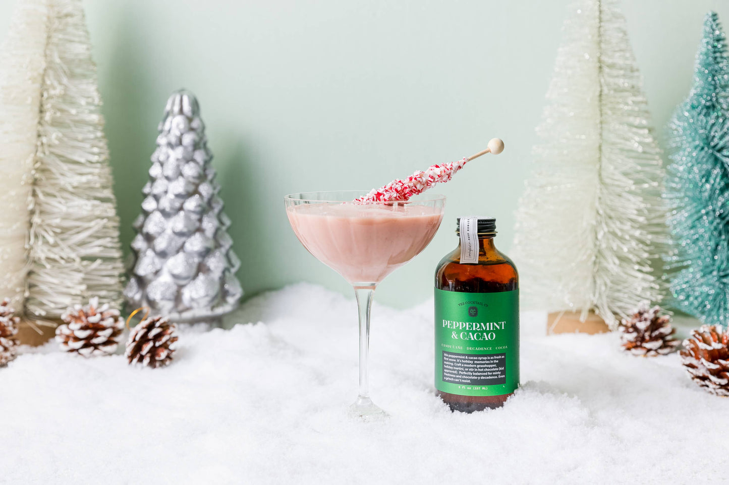 Peppermint & Cacao Cocktail Syrup