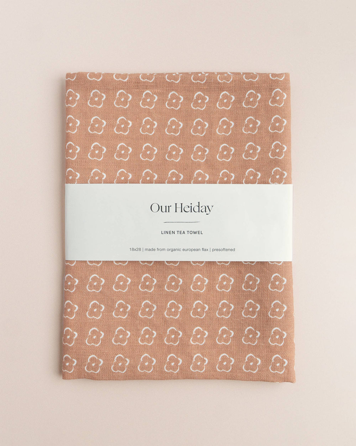 Elise Sienna Linen Tea Towel