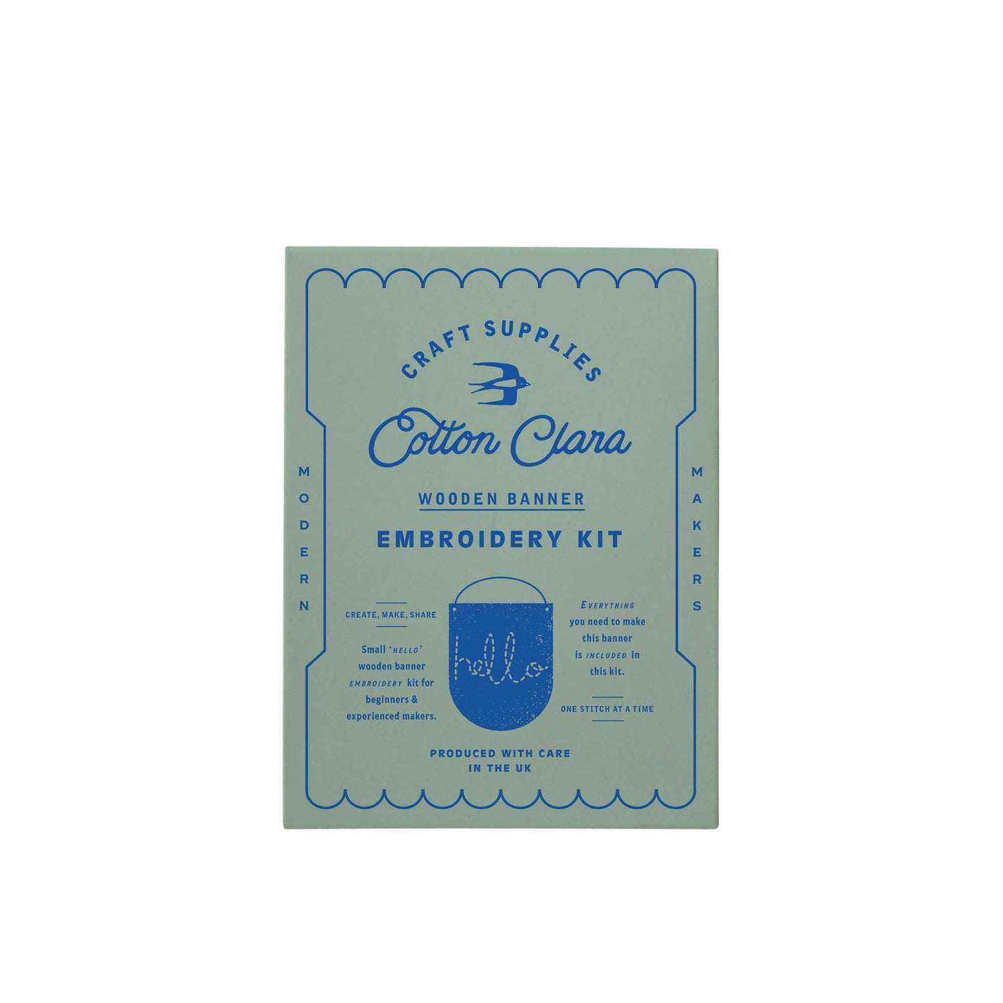 Hello Embroidery Banner Kit