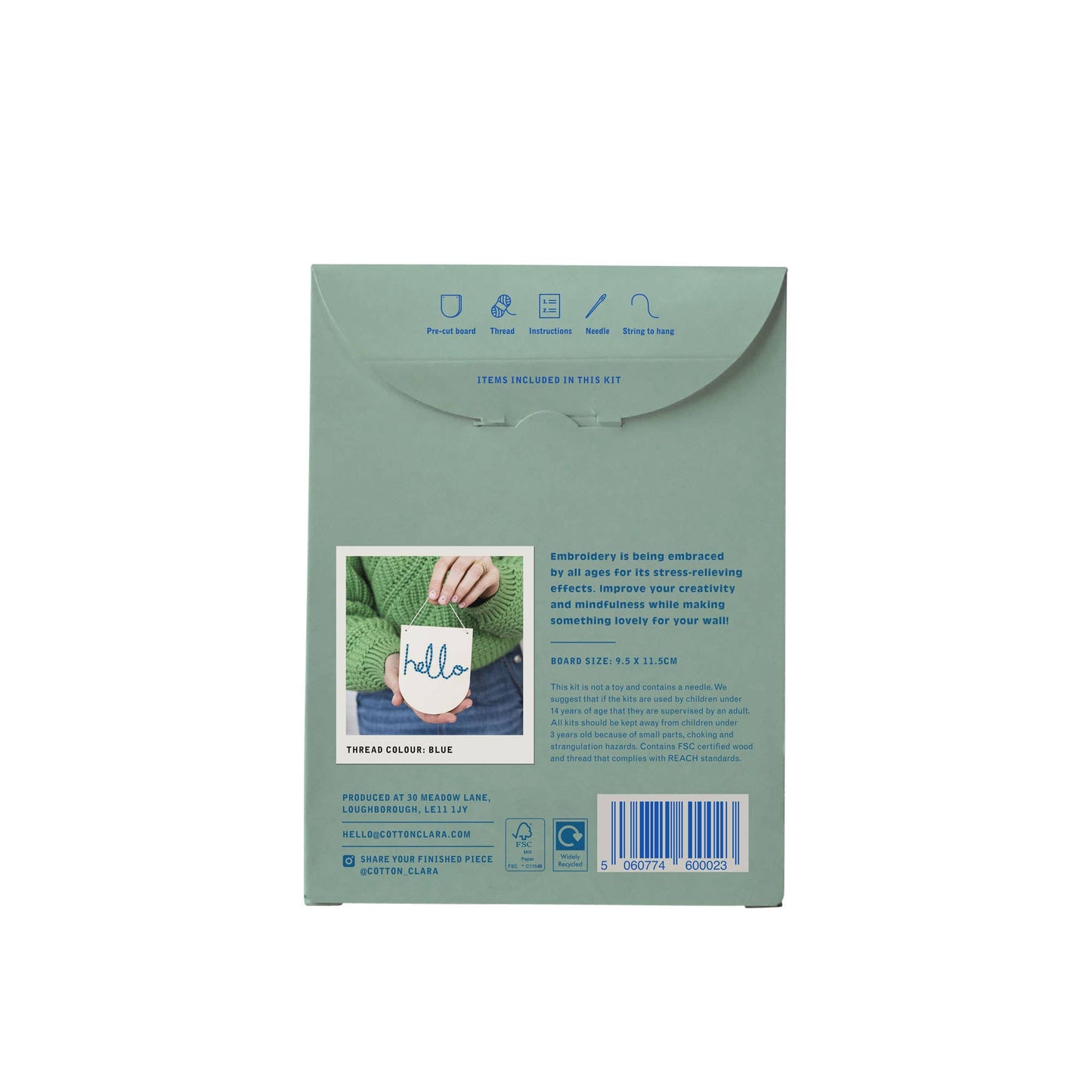 Hello Embroidery Banner Kit